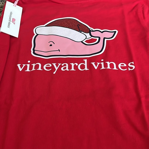 Vineyard Vines red Santa whale!  Hat is glitter! New. - Picture 4 of 10